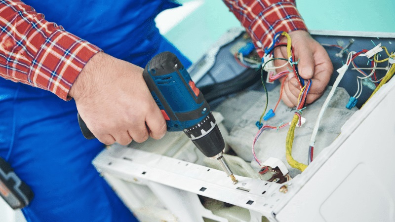 Kızılcahamam İmmergas İmmergas çamaşır makinesi kart tamiri – Su almama arızası orijinal parça ile giderildi. - Teknik servis örneği
